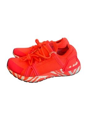 Adidas Stella McCartney UltraBoost 20 Neon Orange Running Shoes GX6316 Womens 7